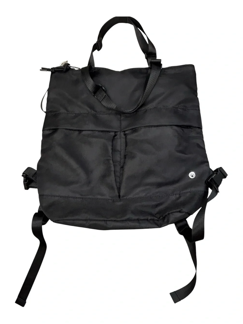 BEARPAW Convertible Nylon Tote Backpack Black Bag